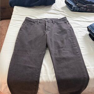 Old Navy Charcoal High-Rise OG Straight Jeans